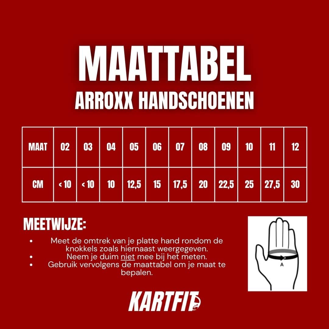 Arroxx handschoenen Xpro Monocolor rood